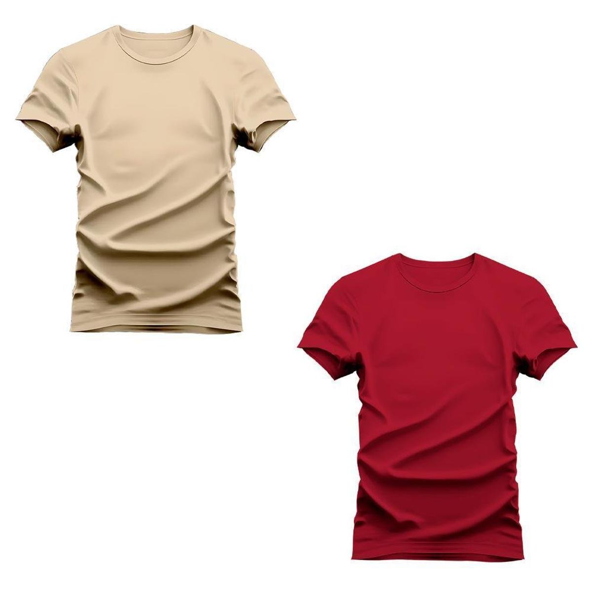 Kit 2 Camisetas Nexstar Plus Size Basica Menor preço em Kit 2 Camisetas Nexstar Plus Size Basica