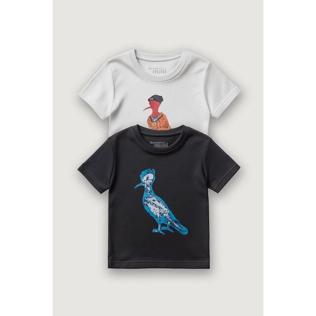 Kit 2 Camisetas Raio X E Music Reserva Mini
