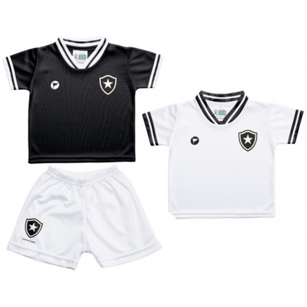 Kit 2 Camisetas + Shorts Botafogo Bebê   Torcida Baby