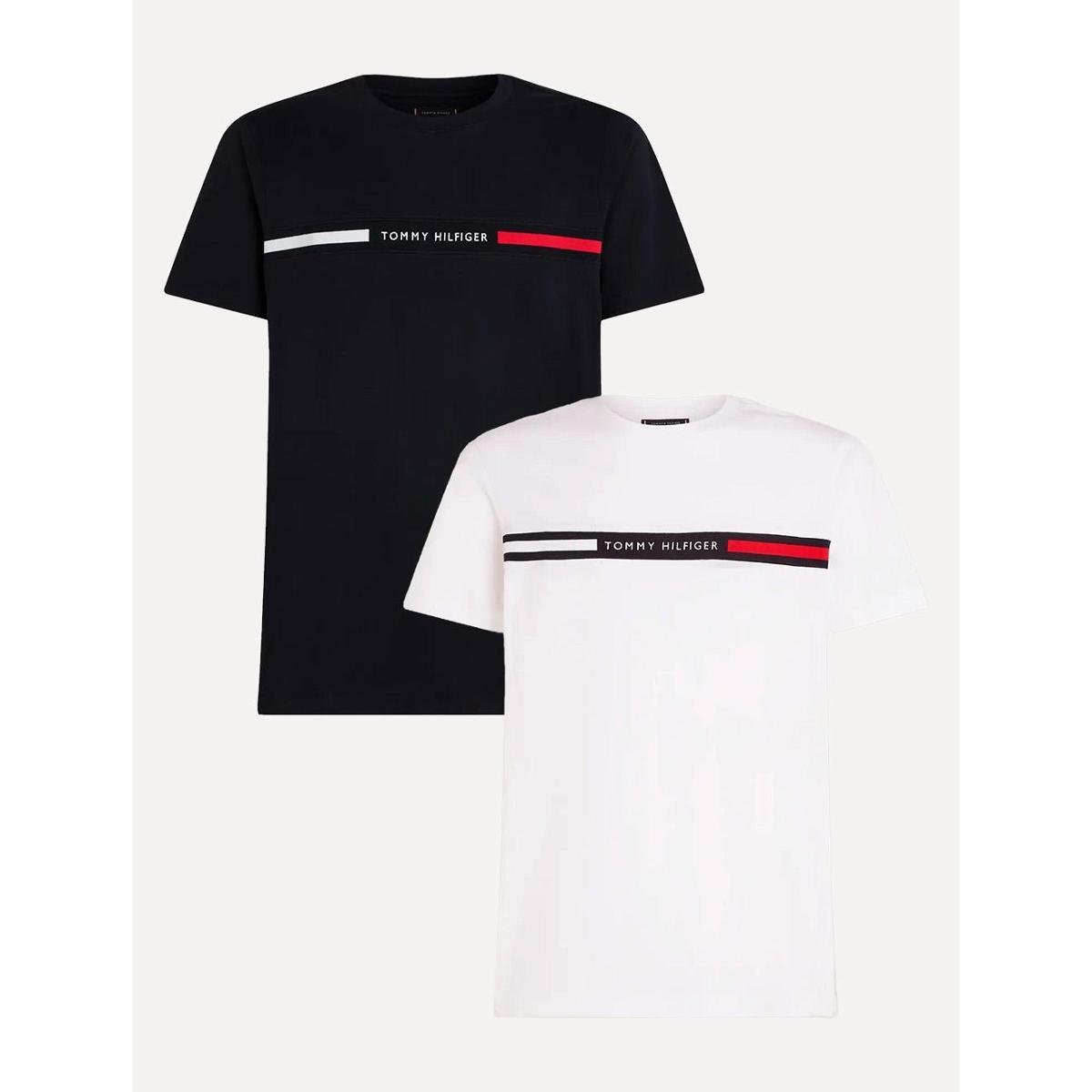 Kit 2 Camisetas Tommy Hilfiger | Chest Insert Logo Masculinas Menor preço em Kit 2 Camisetas Tommy Hilfiger | Chest Insert Logo Masculinas