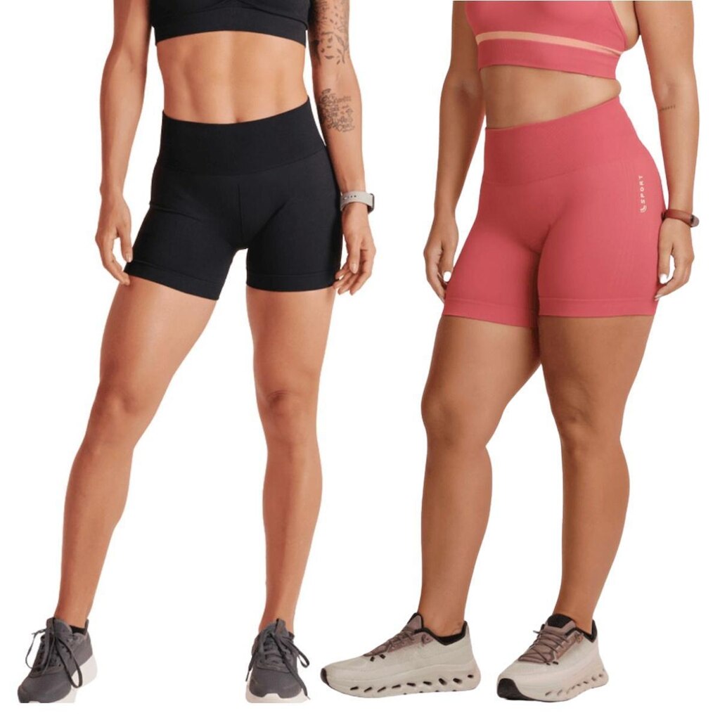 Kit 2 Com Shorts Lupo Feminino Basic Sem Costura