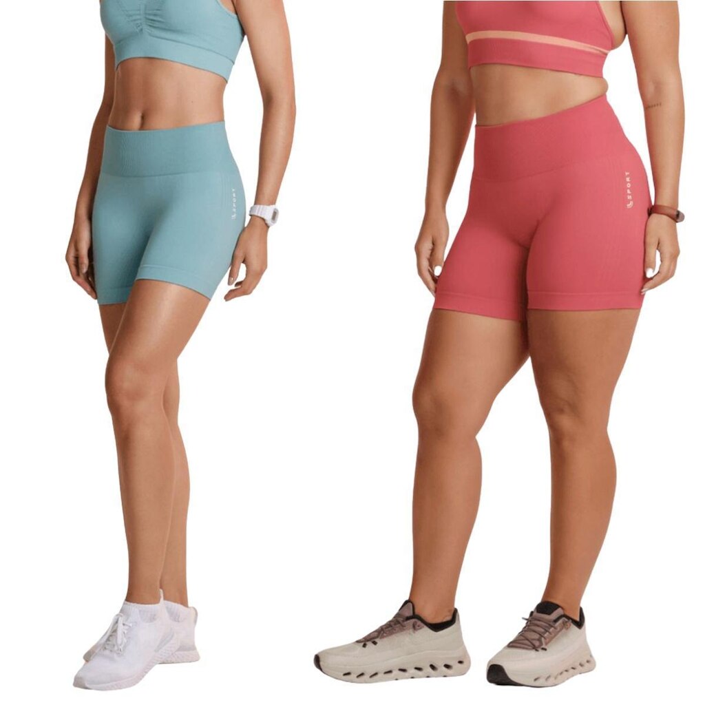 Kit 2 Com Shorts Lupo Feminino Basic Sem Costura