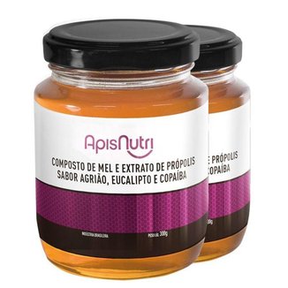 Kit 2 Composto de Mel sabor Agrião Apisnutri 300g