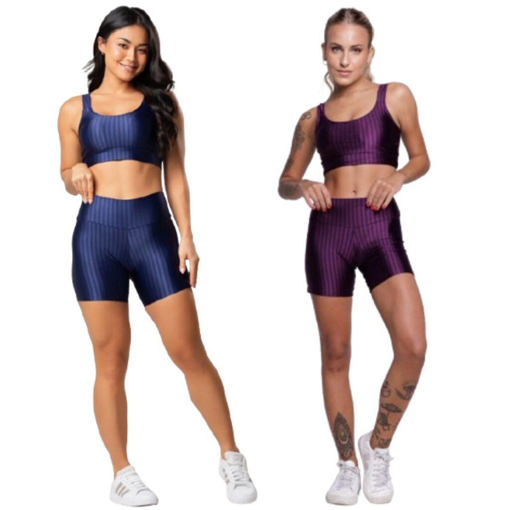 Kit 2 conjuntos de Top e Short New Zig 3D Bella Fiore Feminino