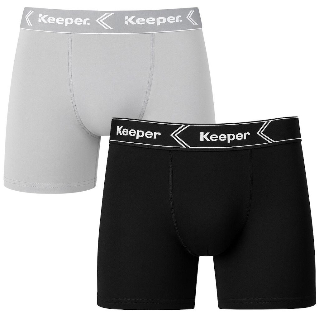 Kit 2 Cueca Boxer Masculina Box Resistente Lisa Keeper Original