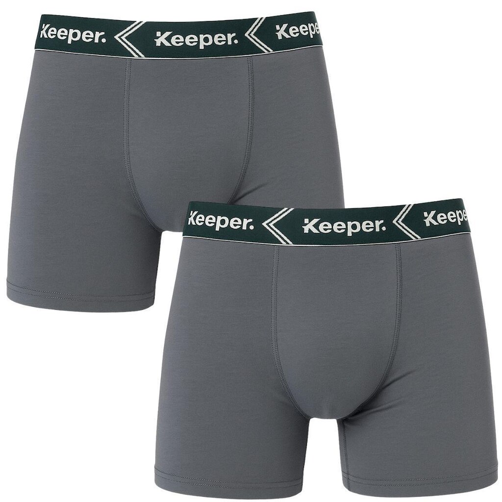 Kit 2 Cueca Boxer Masculina Box Resistente Lisa Keeper Original