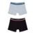 KIT 2 CUECA LUPO BOXER REF: 141KIT2 INFANTIL - Preto+Cinza