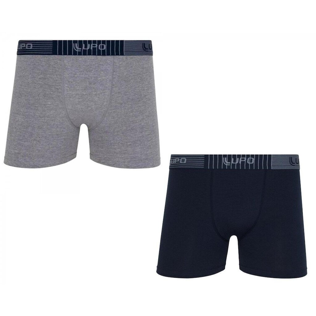 Kit 2 Cuecas Boxer Cotton - Lupo