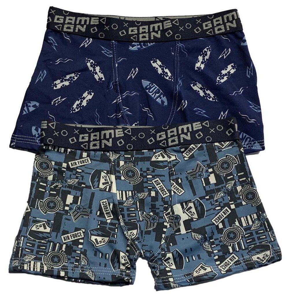 Kit 2 Cuecas Boxer Infantil Fristyle Em Microfibra Estampada