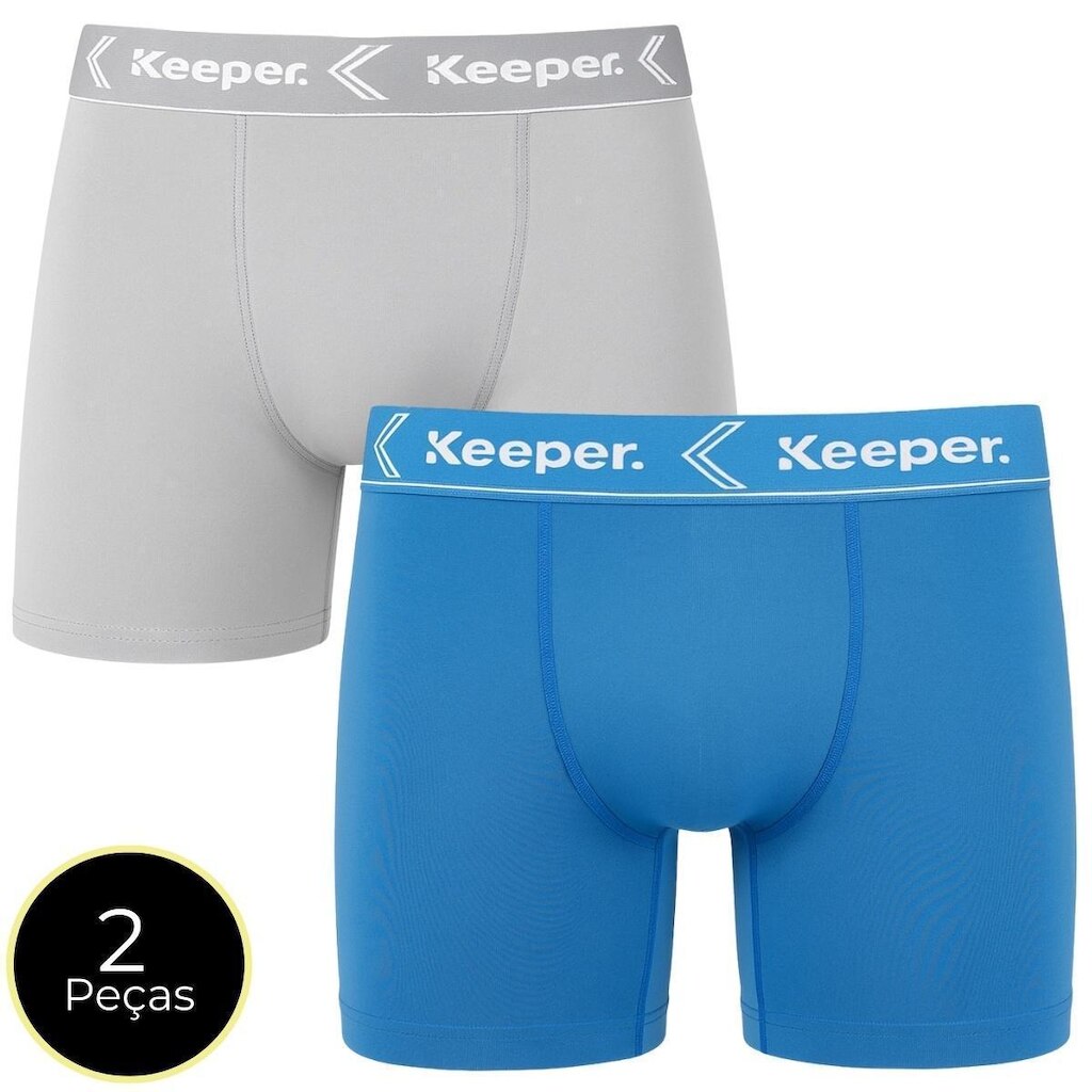 Kit 2 Cuecas Boxer Keeper Microfibra