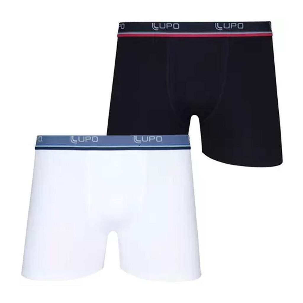 Kit 2 Cuecas Boxer Lupo Básica 523-088 Algodão