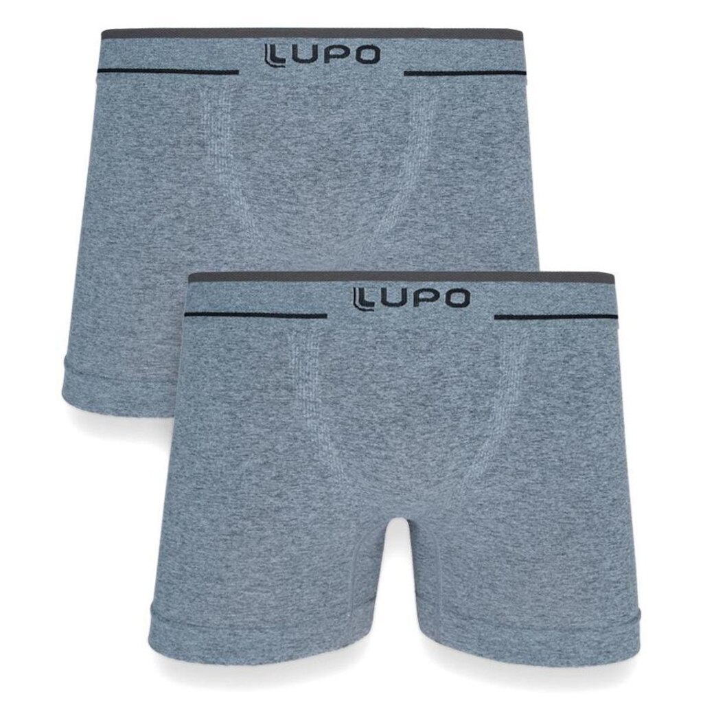 Kit 2 Cuecas Boxer Lupo Microfibra Sem Costura