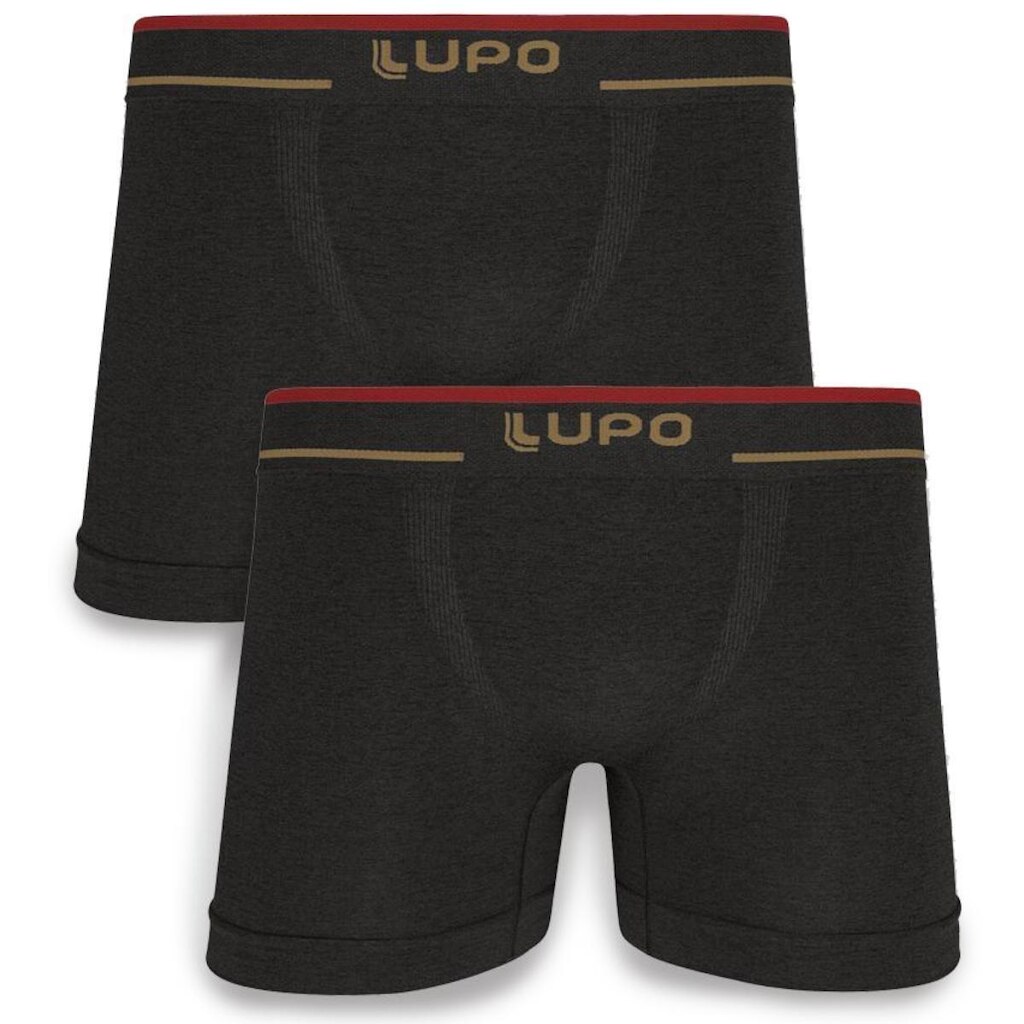 Kit 2 Cuecas Boxer Lupo Microfibra Sem Costura
