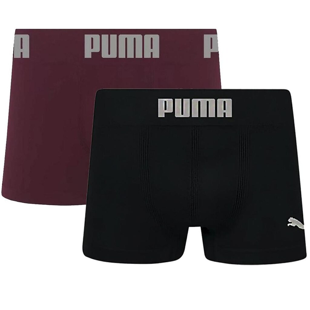 Kit 2 Cuecas Boxer Puma Microfibra Sem Costura