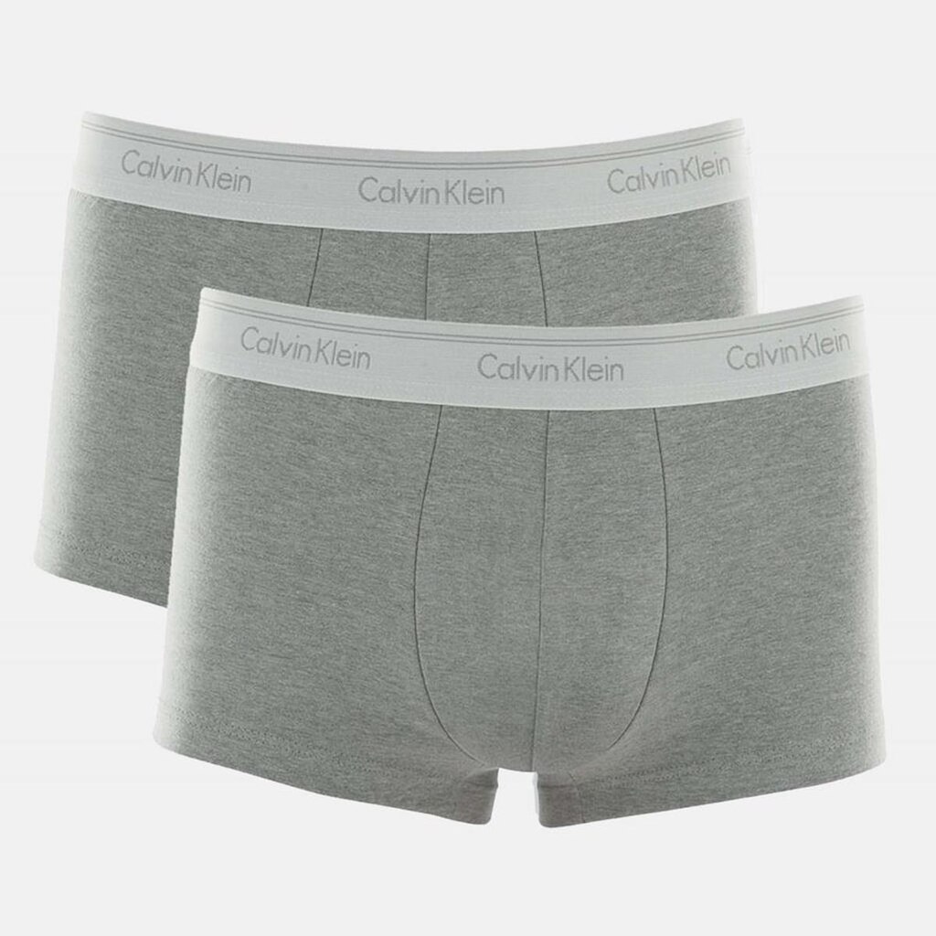 Kit 2 Cuecas Calvin Klein Trunk Cotton Cinza