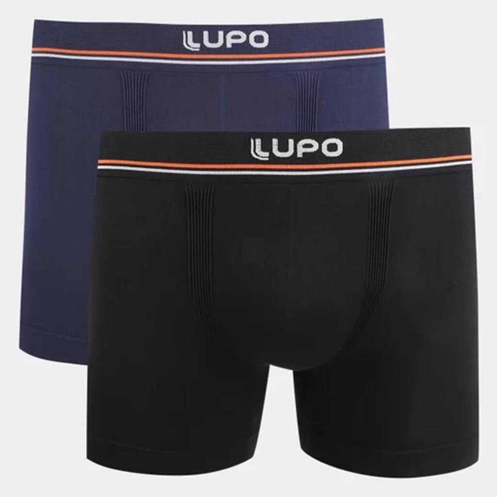 Kit 2 Cuecas Lupo Boxer Masculina