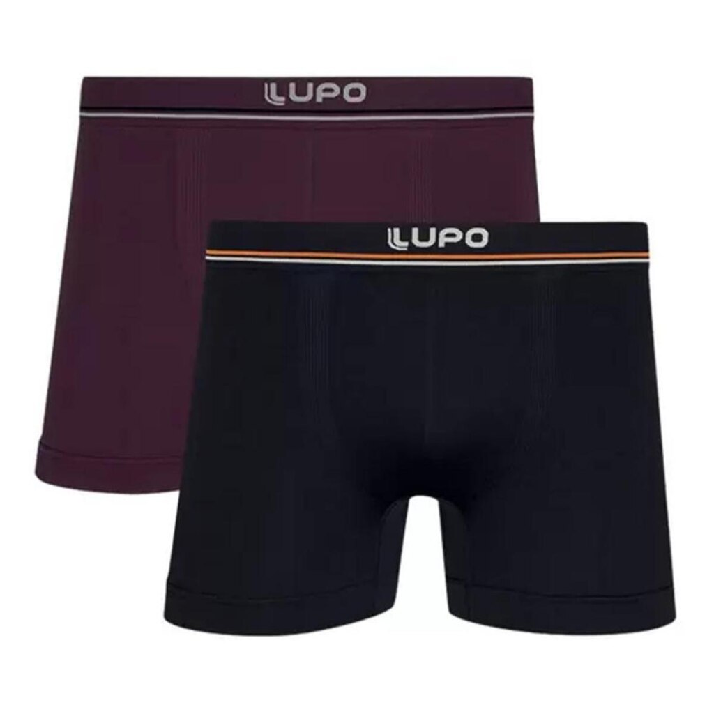 Kit 2 Cuecas Lupo Boxer Masculina