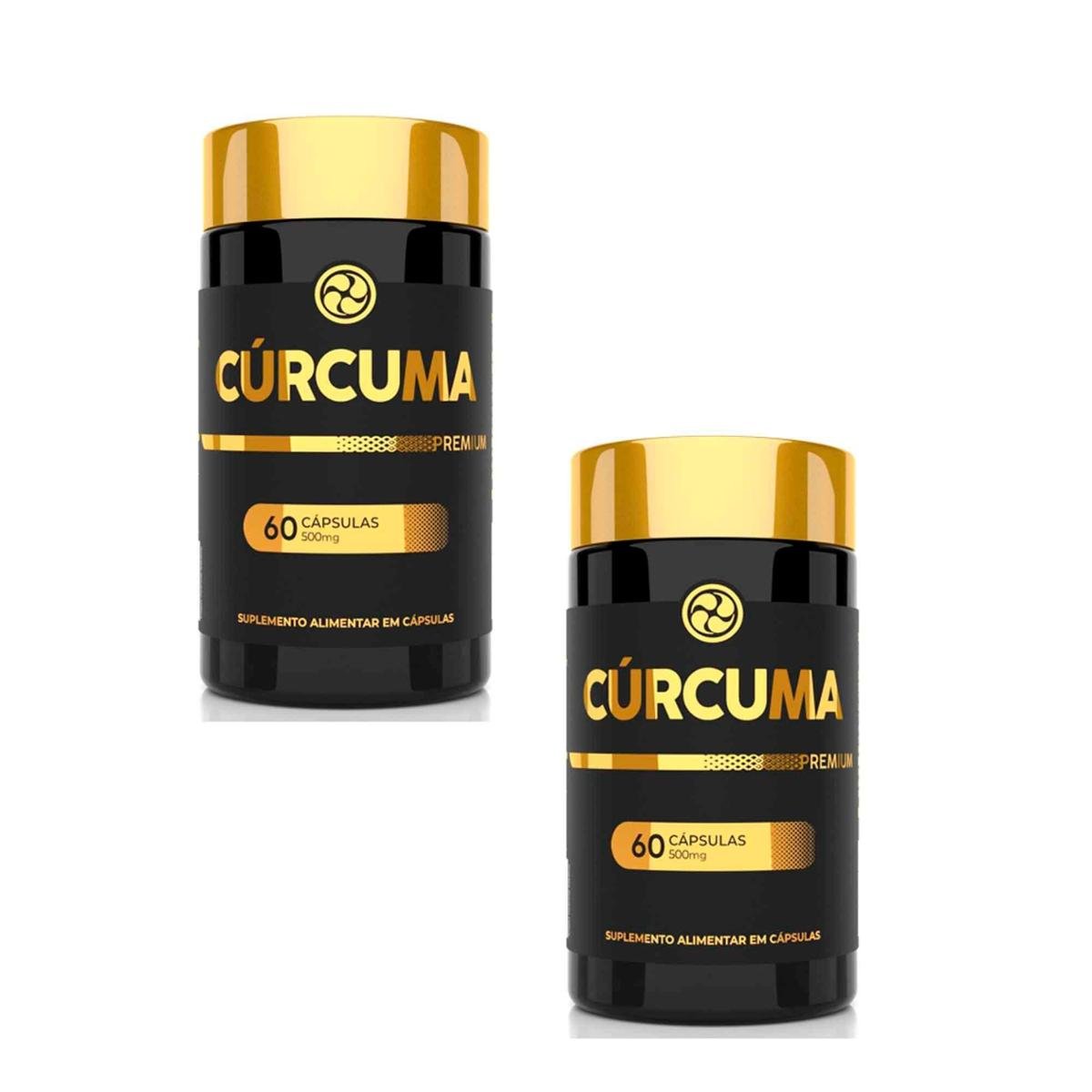 Kit 2 Cúrcuma Premium 500mg 2x60 cps