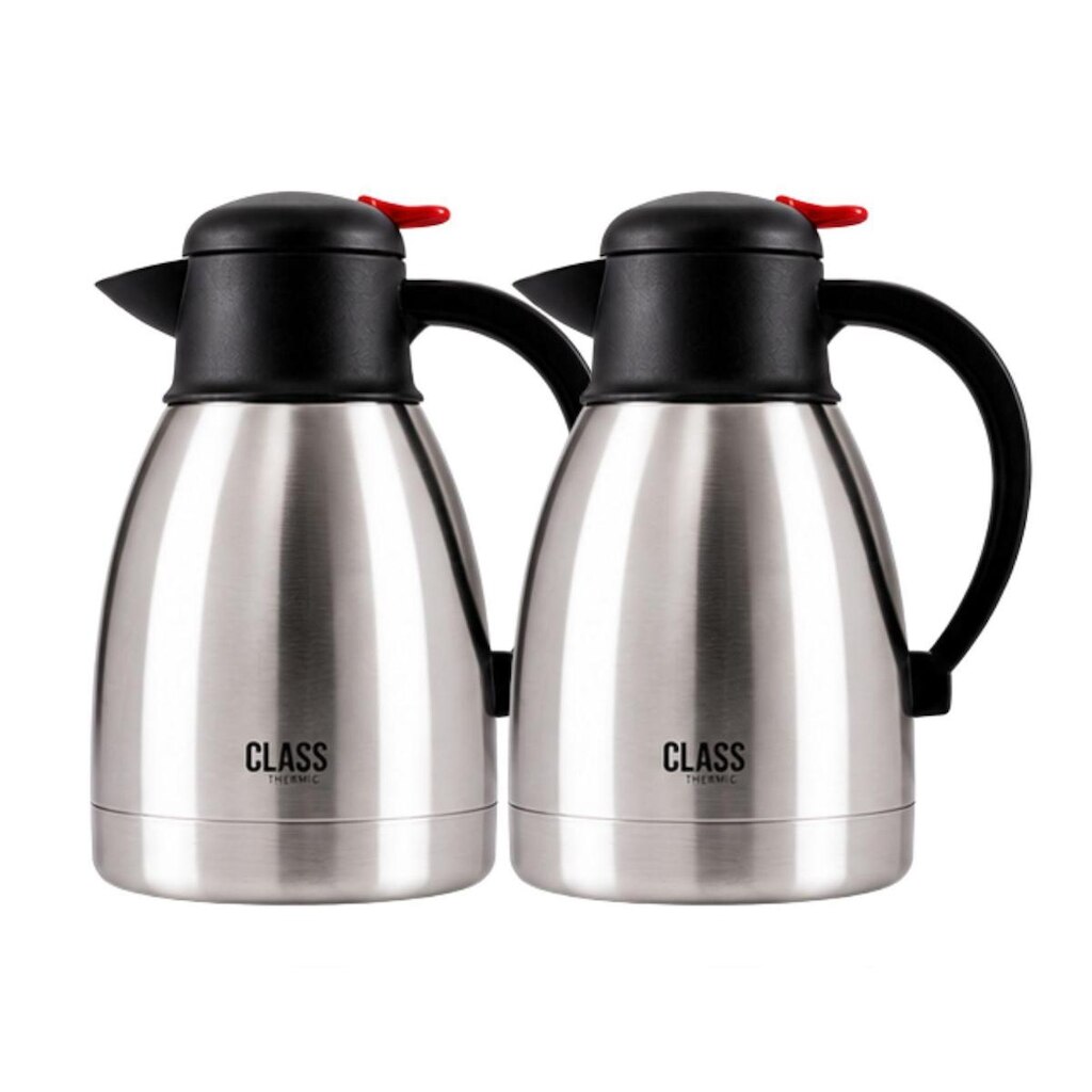 Kit 2 Garrafas Térmicas Inox Parede Dupla 1L Class Home