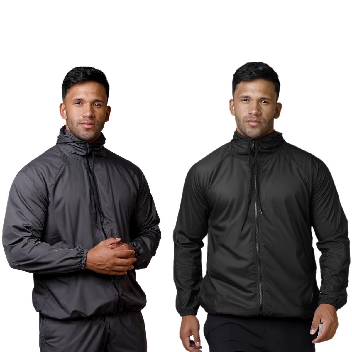 Kit 2 Jaquetas Corta Vento Masculina Com Capuz Estilo liso Conforto e Proteção Menor preço em Kit 2 Jaquetas Corta Vento Masculina Com Capuz Estilo liso Conforto e Proteção