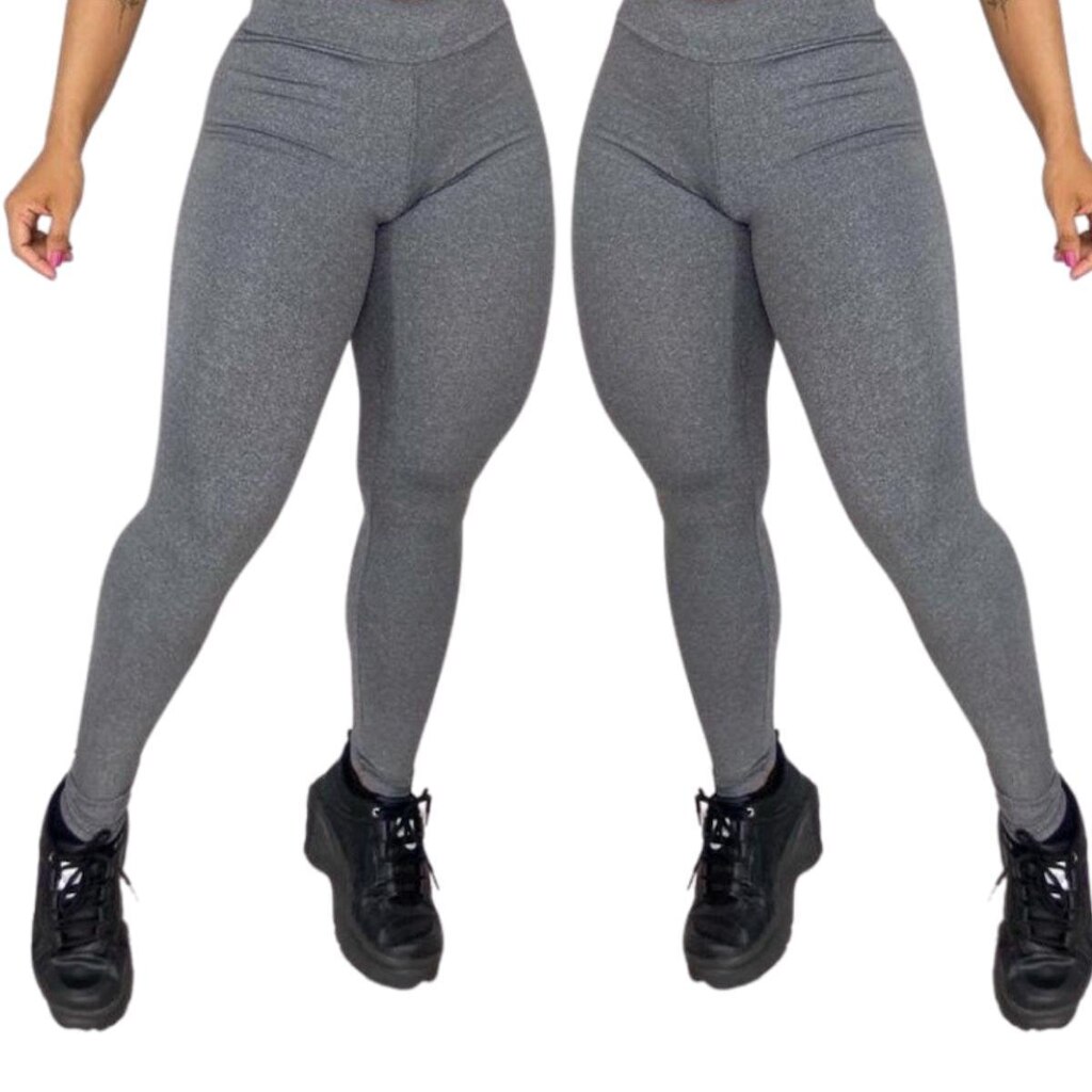 kit 2 Legging Cintura Alta Básica Suplex