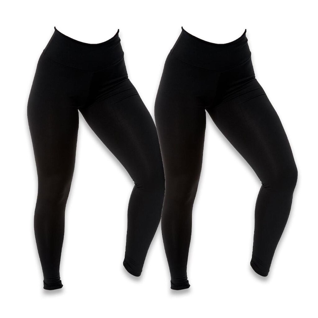 KIT 2 LEGGINGS LISAS SUPLEX NÃO TEM TRANSPARÊNCIA