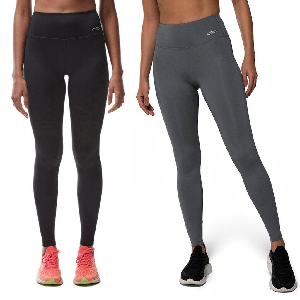Kit 2 Leggings Olympikus Feminina de Treino Essential