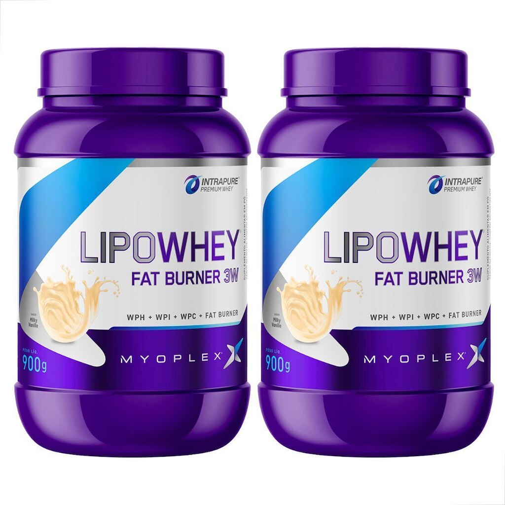 Kit 2 Lipo Whey Fat Burner 3W Premium 900g Myoplex
