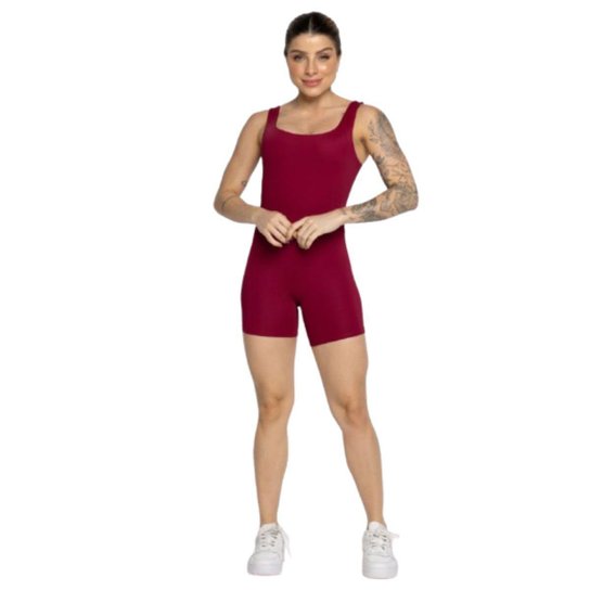 KIT 2 Macaquinho Smart Serra e Mar Decote Em U Roupa Para Treino Academia Moda Fitness