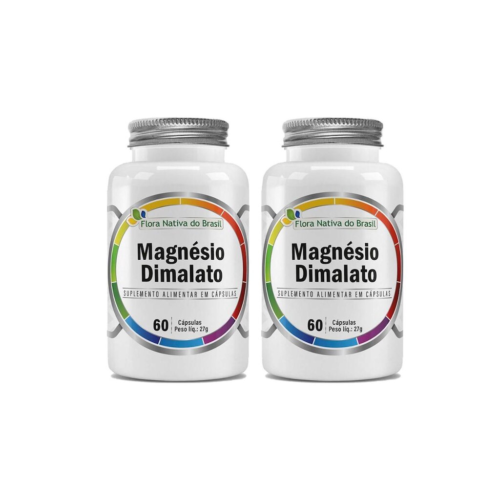 Kit 2 Magnésio Dimalato 2x60 cápsulas Flora Nativa