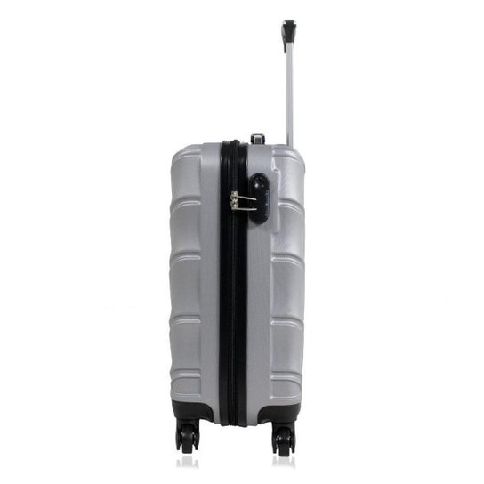Kit 2 malas de viagem bordo Pequena Havana Prata