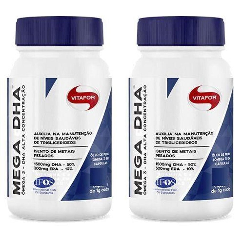Kit 2  Mega Dha  120 Cápsulas  Vitafor