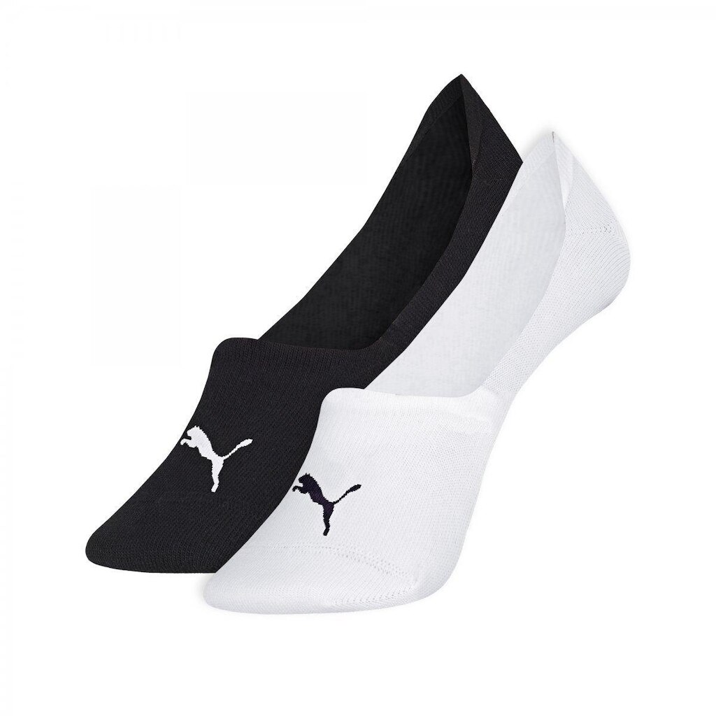 Kit 2 Meias Sapatilha Super Invisível Feminina Algodão - Puma