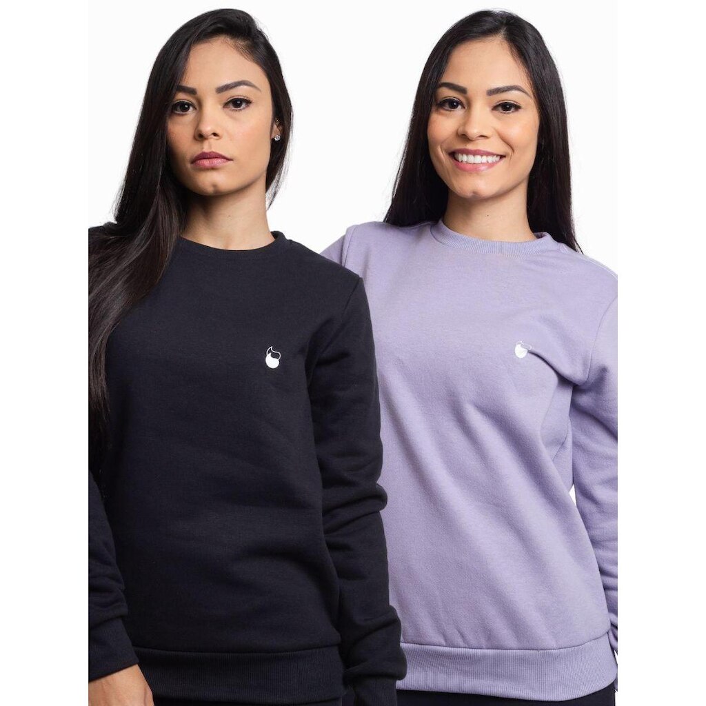 KIT 2 MOLETOM CARECA FEMININO