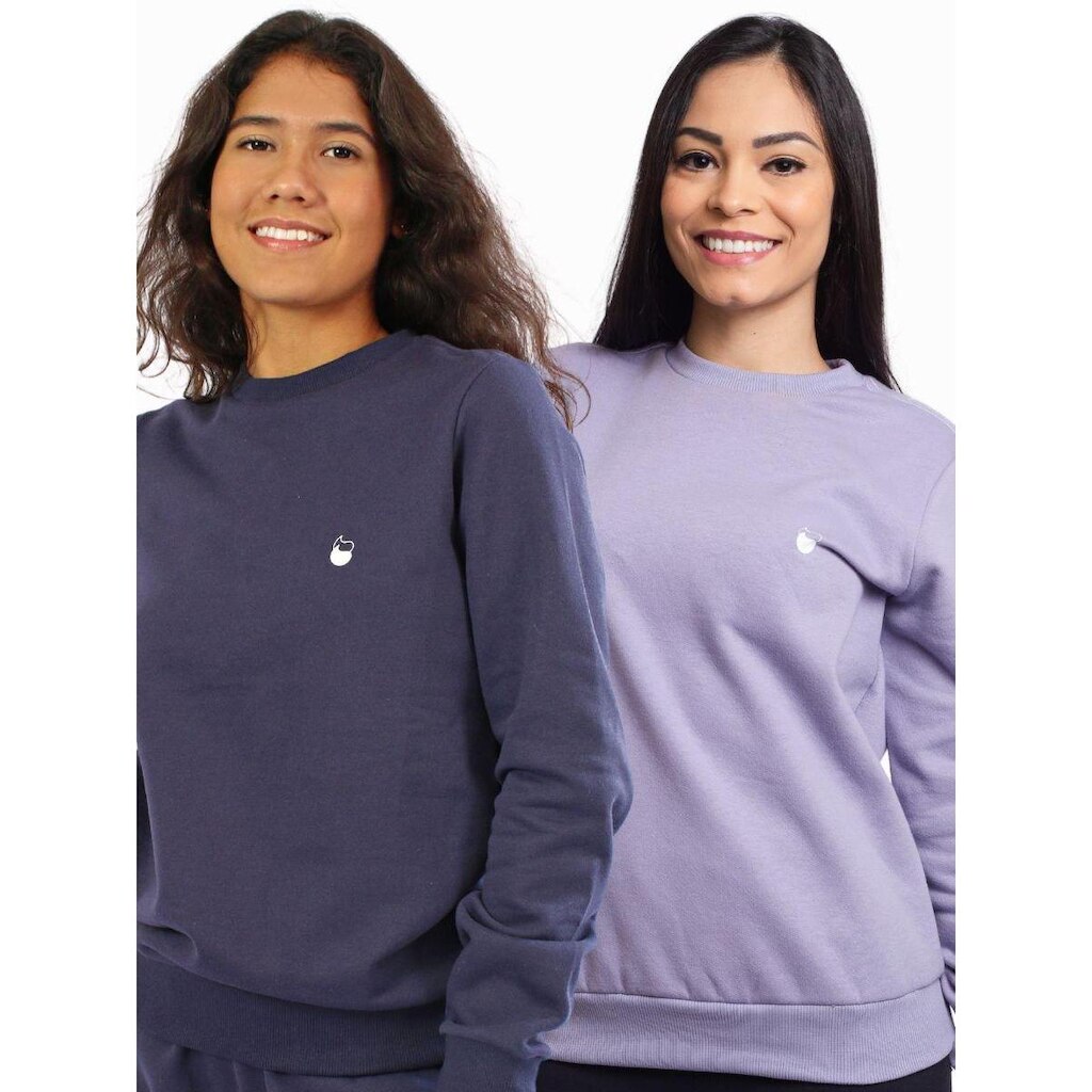 KIT 2 MOLETOM CARECA FEMININO