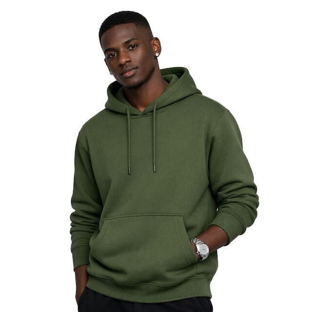 Kit 2 Moletom Masculino Canguru Flanelado Com Capuz Casual Confortável Inverno