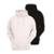 Kit 2 Moletons Feminino Ragor Algodão Capuz Bolso Conforto - Branco+Preto