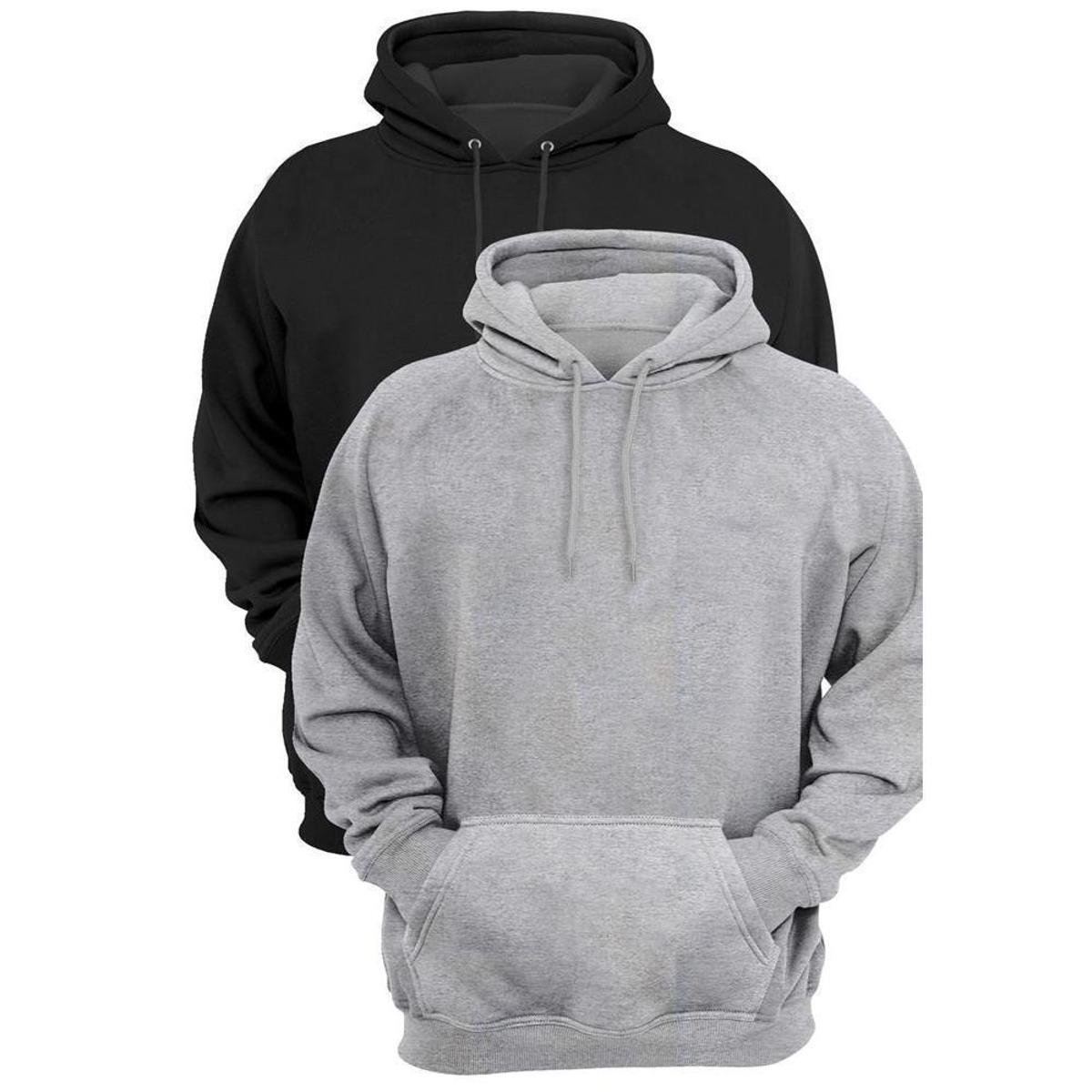 Kit Moletons Masculino Bolso Canguru Casual Capuz Conforto