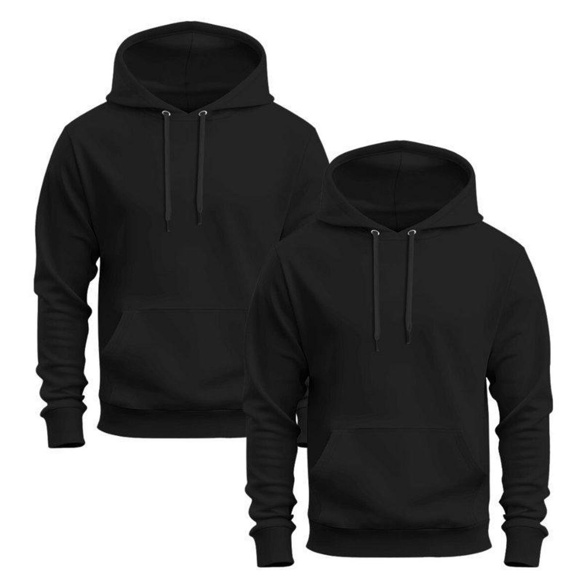 Kit 2 Moletons Moletom Blusa De Frio Unissex Algodão Menor preço em Kit 2 Moletons Moletom Blusa De Frio Unissex Algodão