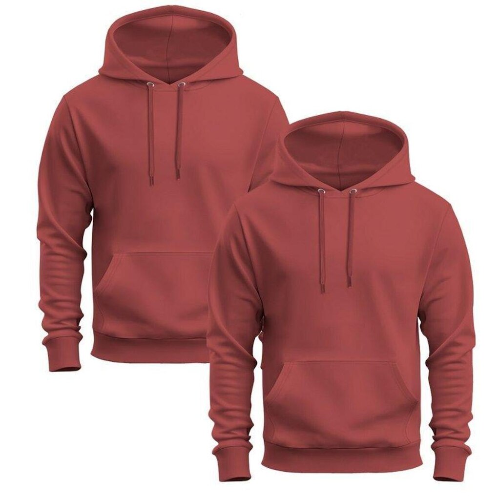 Kit 2 Moletons Moletom Blusa De Frio Unissex Algodão