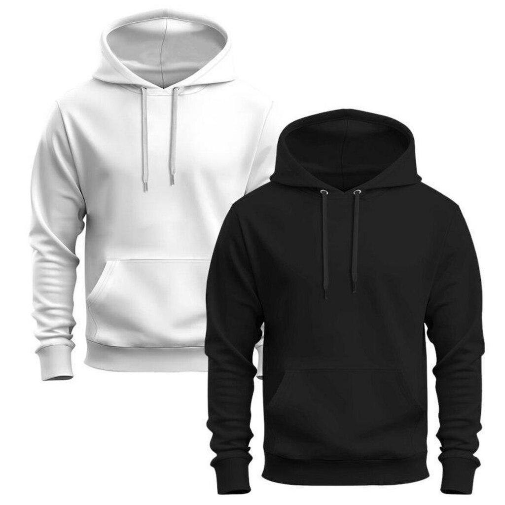 Kit 2 Moletons Moletom Blusa De Frio Unissex Algodão