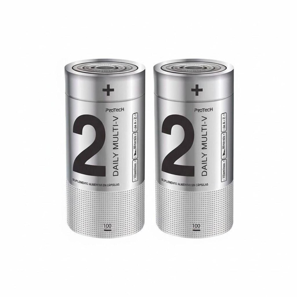 Kit 2 Multivitamínicos Polivitaminicos Daily MultiV Protech Vitaminas AZ