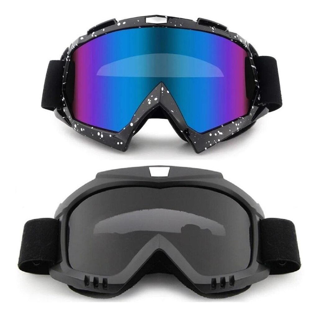Kit 2 Óculos Proteção Motocross Utv Kitesurf Jet Ski Uv400