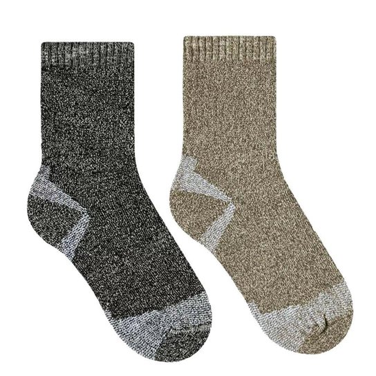 Kit 2 Pares de Meia Selene Trekking Performance - - Preto+Marrom Menor preço em Kit 2 Pares de Meia Selene Trekking Performance - - Preto+Marrom