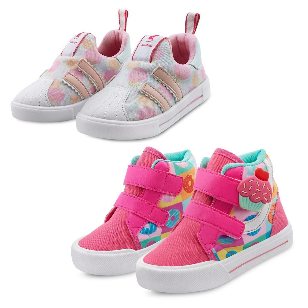 Kit 2 Pares De Tênis Infantil Menina Gatatuya