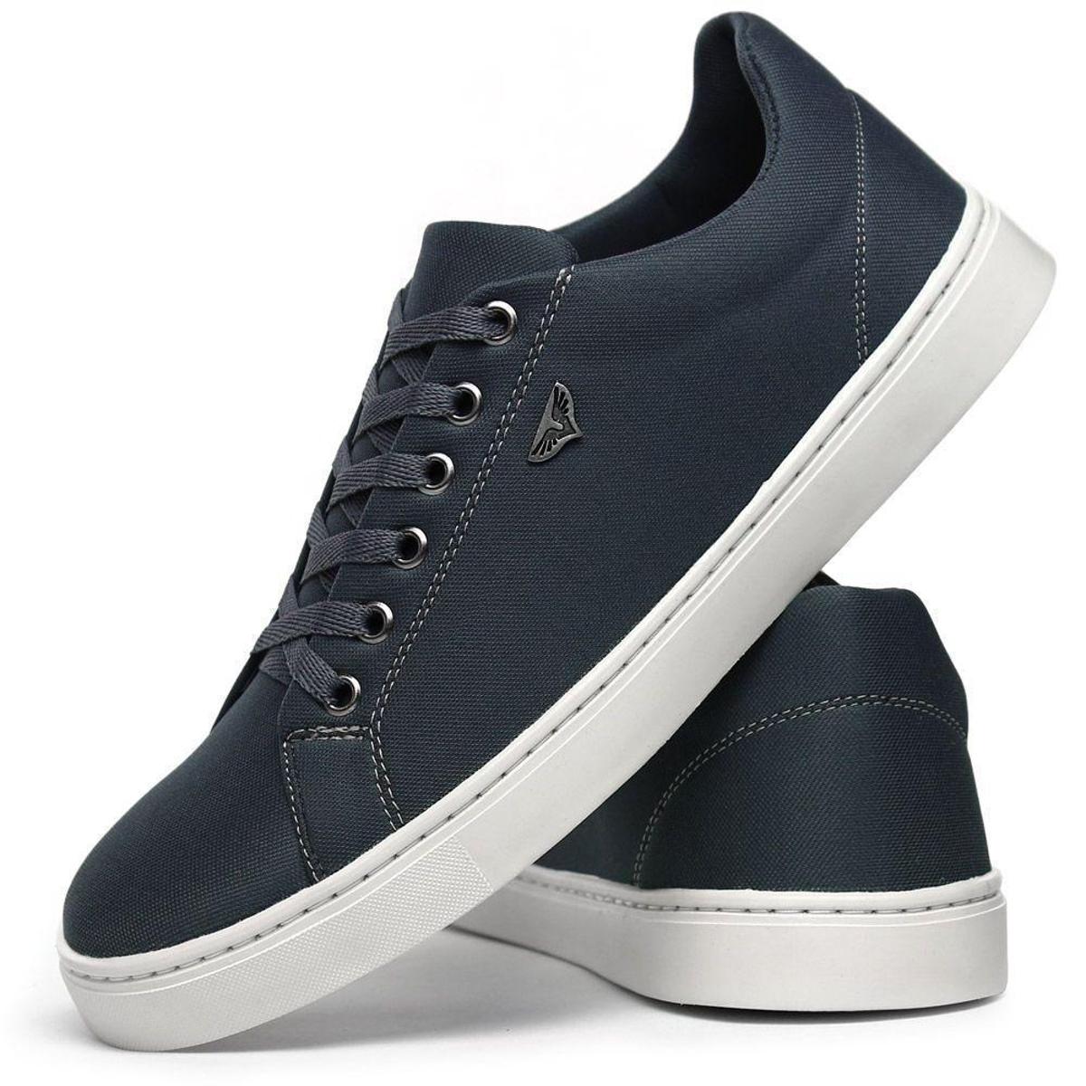 Kit 2 Pares de Tênis Sapatênis Masculino SF Outlet + Chinelo Danper -  Azul+Preto | Netshoes