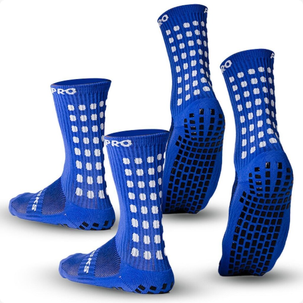 Kit 2 Pares Meia Antiderrapante Futebol ProSocks® Grip Draft