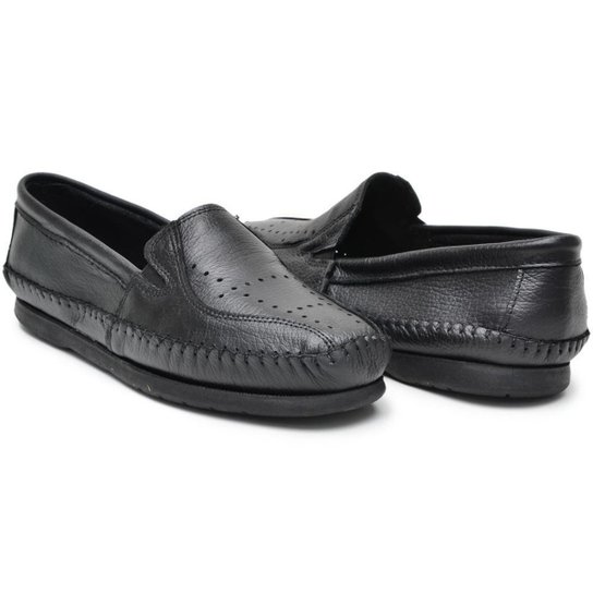 Kit 2 Pares Mocassim Masculino Couro Moderno Conforto