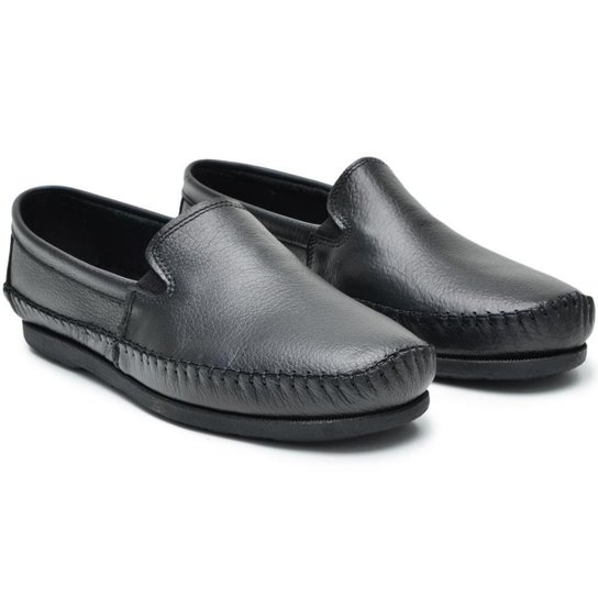 Kit 2 Pares Mocassim Masculino Couro Moderno Dia a Dia