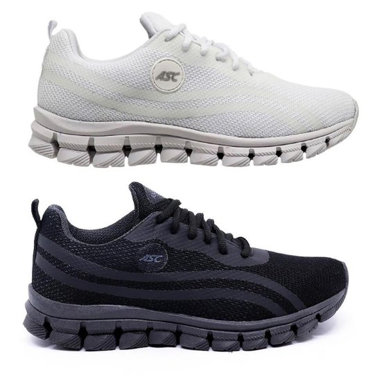 Kit 2 Pares Tênis Academia Lege21 Asc Esportivo Leve Classic - Preto Menor preço em Kit 2 Pares Tênis Academia Lege21 Asc Esportivo Leve Classic - Preto